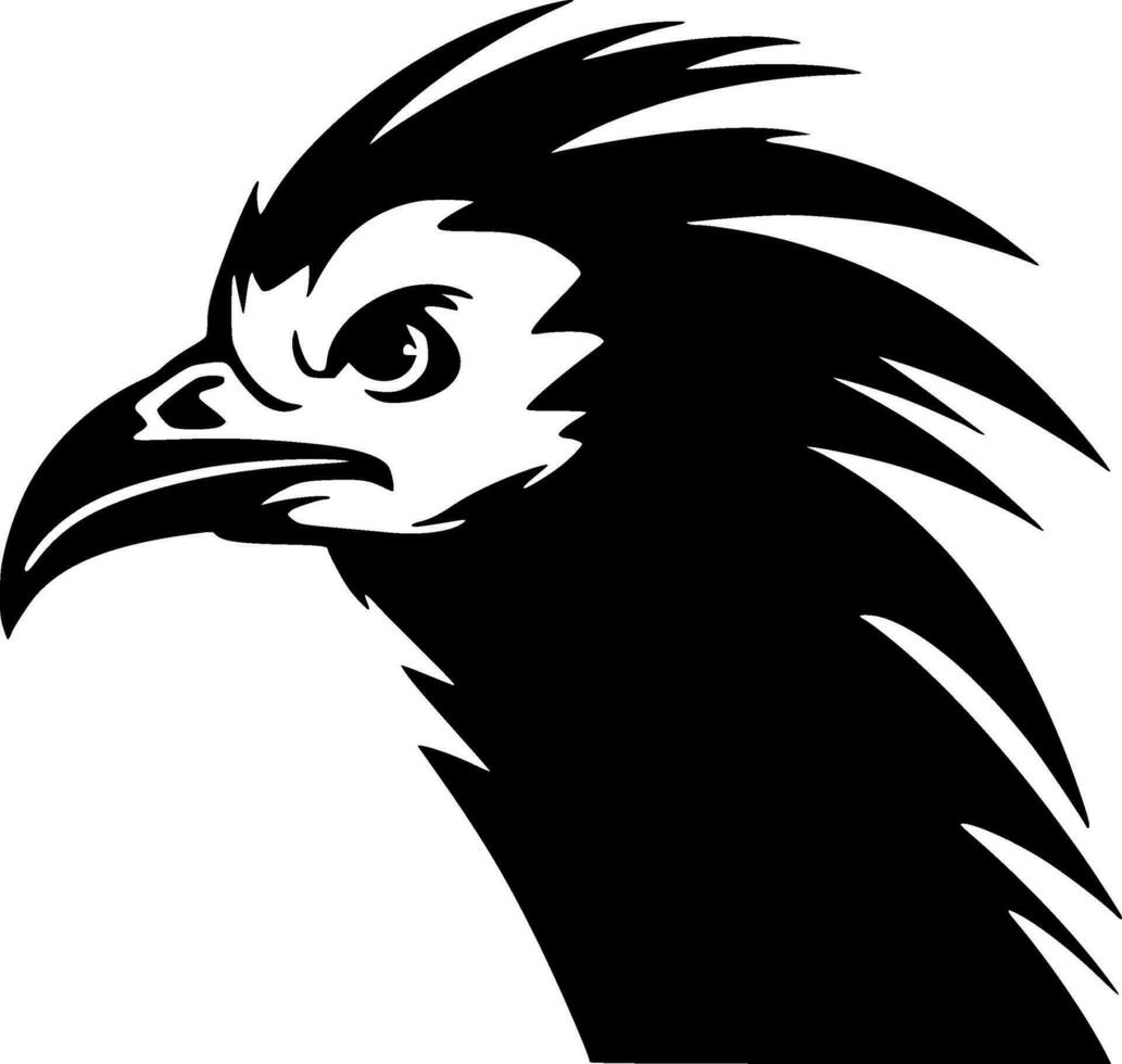vautour - noir et blanc isolé icône - vecteur illustration