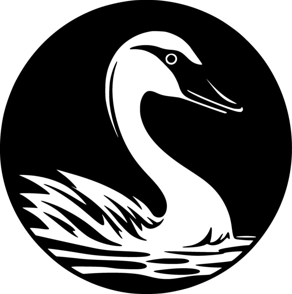 cygne - haute qualité vecteur logo - vecteur illustration idéal pour T-shirt graphique