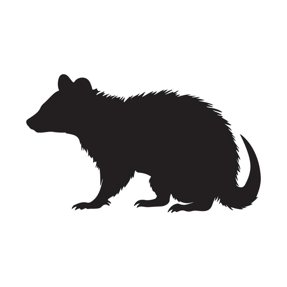 opossum silhouette vecteur