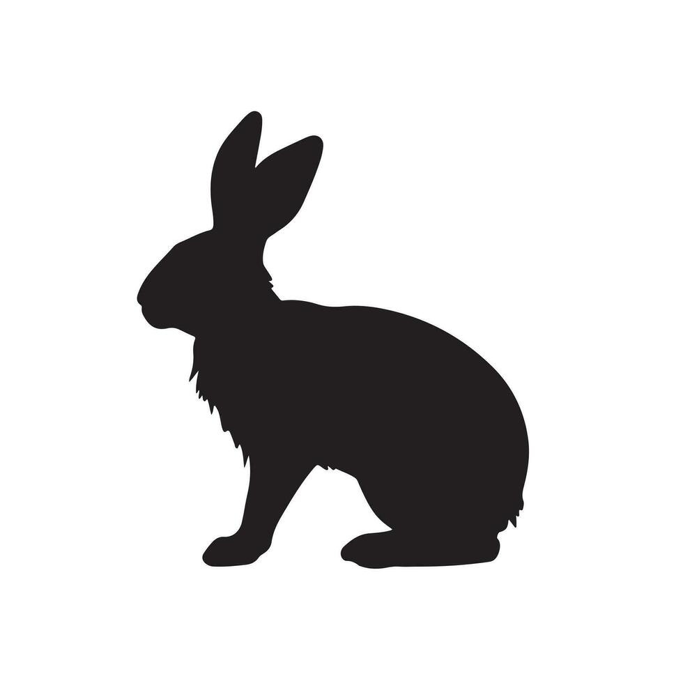 vecteur de silhouette de lapin