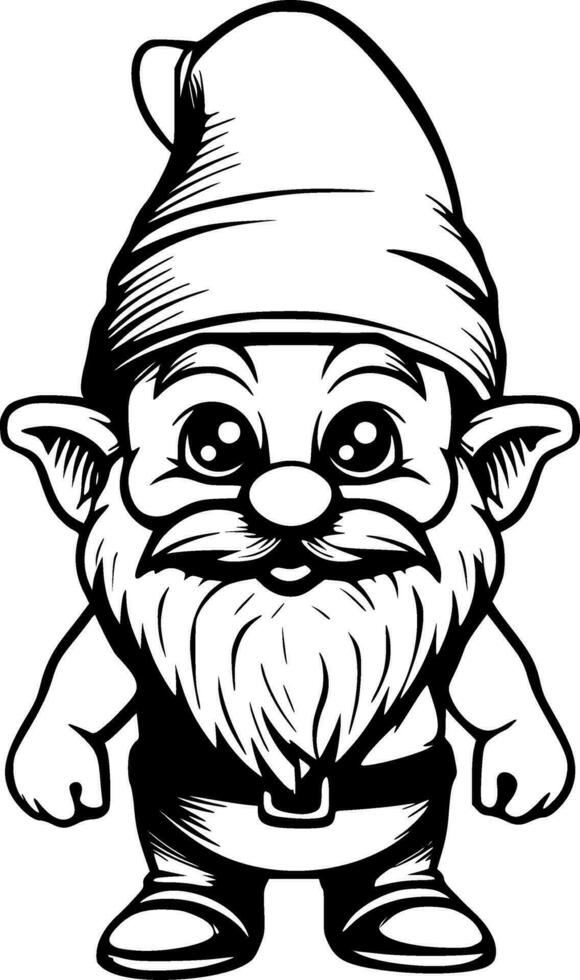 mignonne gnome vecteur illustration