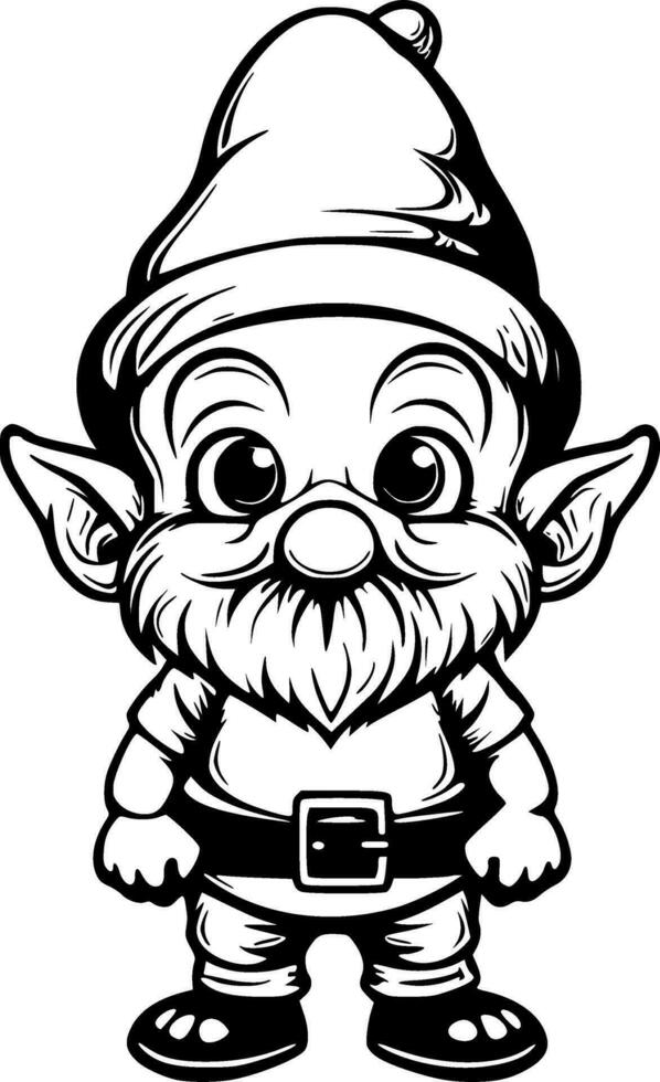 mignonne gnome vecteur illustration