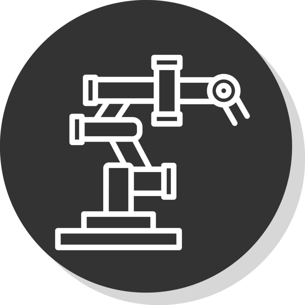 conception d'icône de vecteur de bras robotique