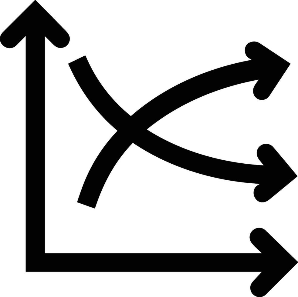 croissance affaires icône symbole vecteur image. illustration de le le progrès contour infographie stratégie développement conception image