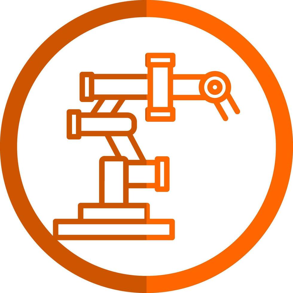 conception d'icône de vecteur de bras robotique