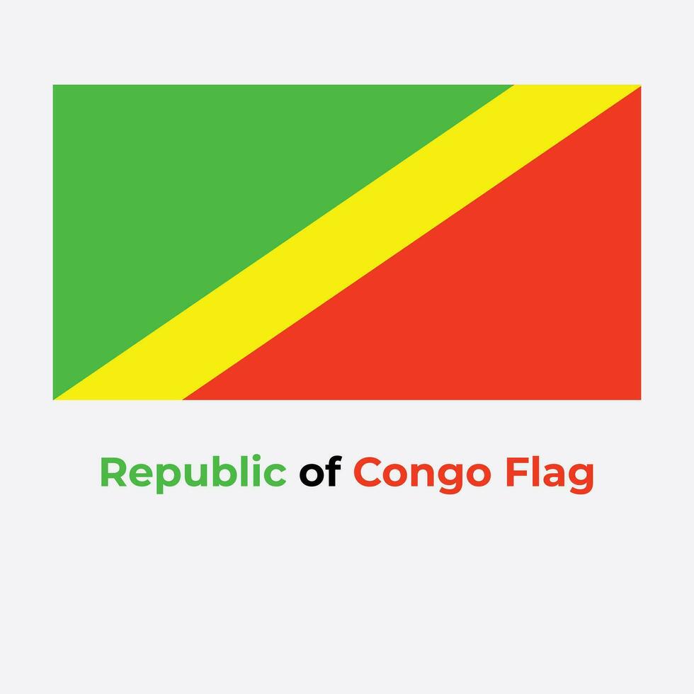 drapeau de la république du congo vecteur