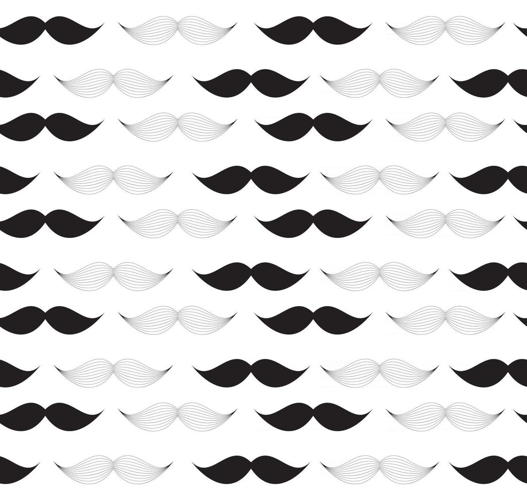 illustration vectorielle de moustache transparente motif vecteur