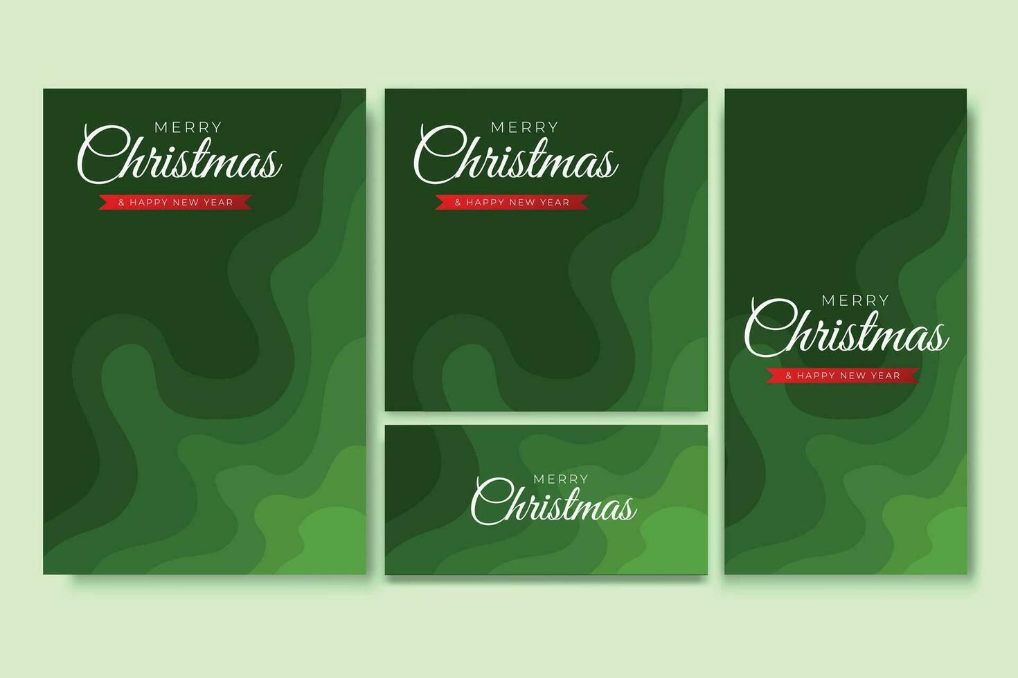 joyeux Noël prospectus et social médias paquet ensemble avec abstrait Contexte géométrique vecteur