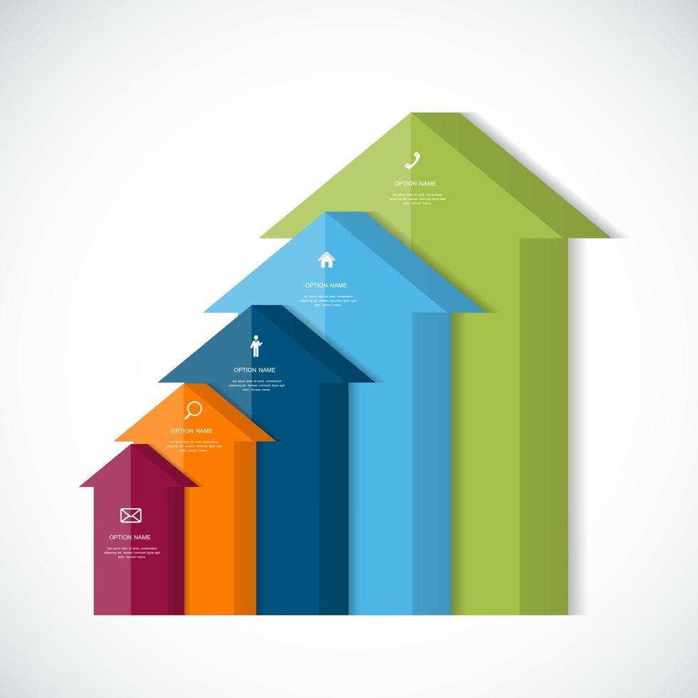 modèle d'infographie pour les entreprises vecteur