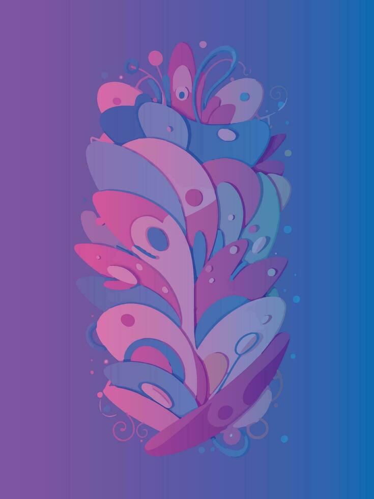 abstrait violet et bleu lumière Contexte conception vecteur illustration