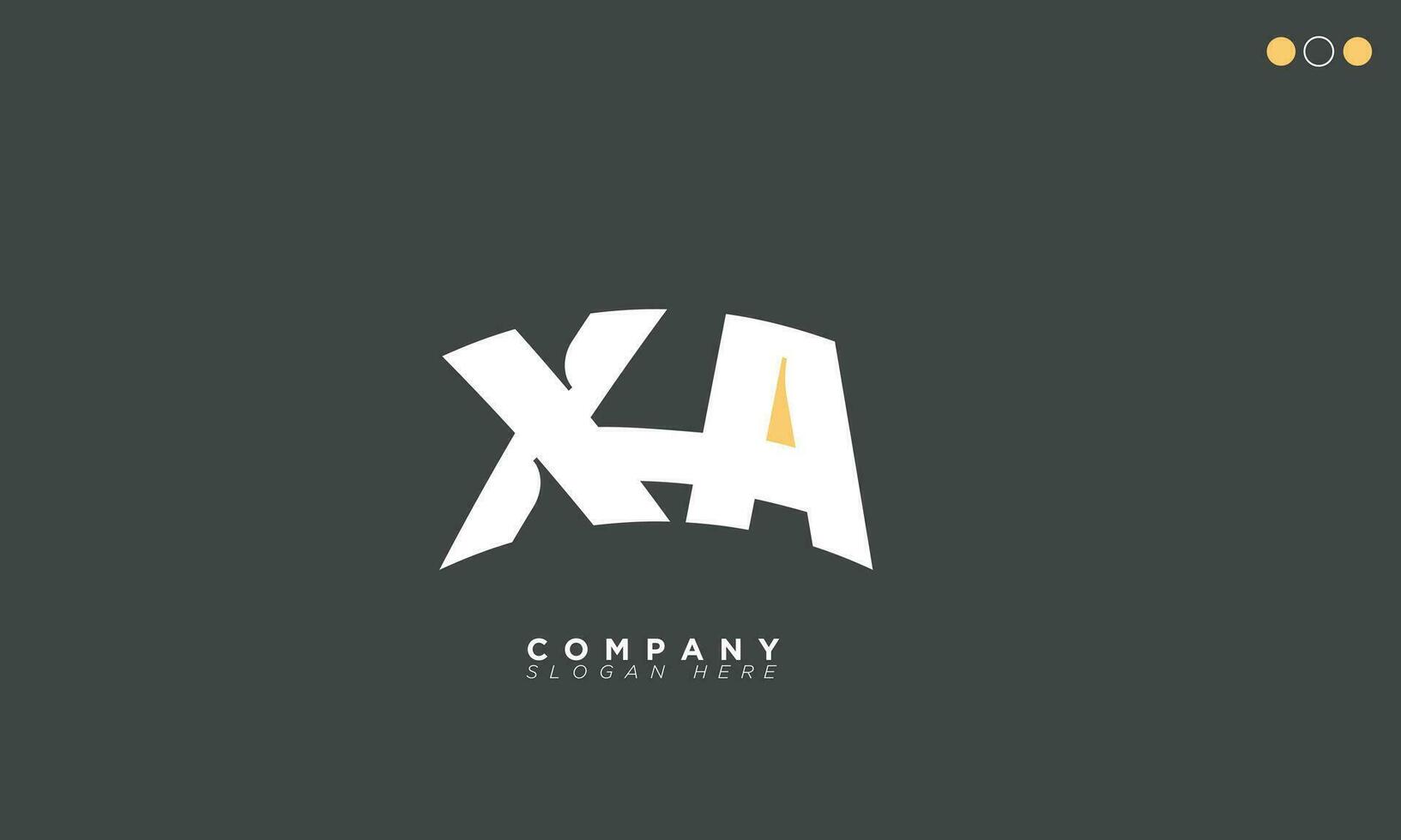 xa alphabet lettres initiales monogramme logo hache, x et a vecteur