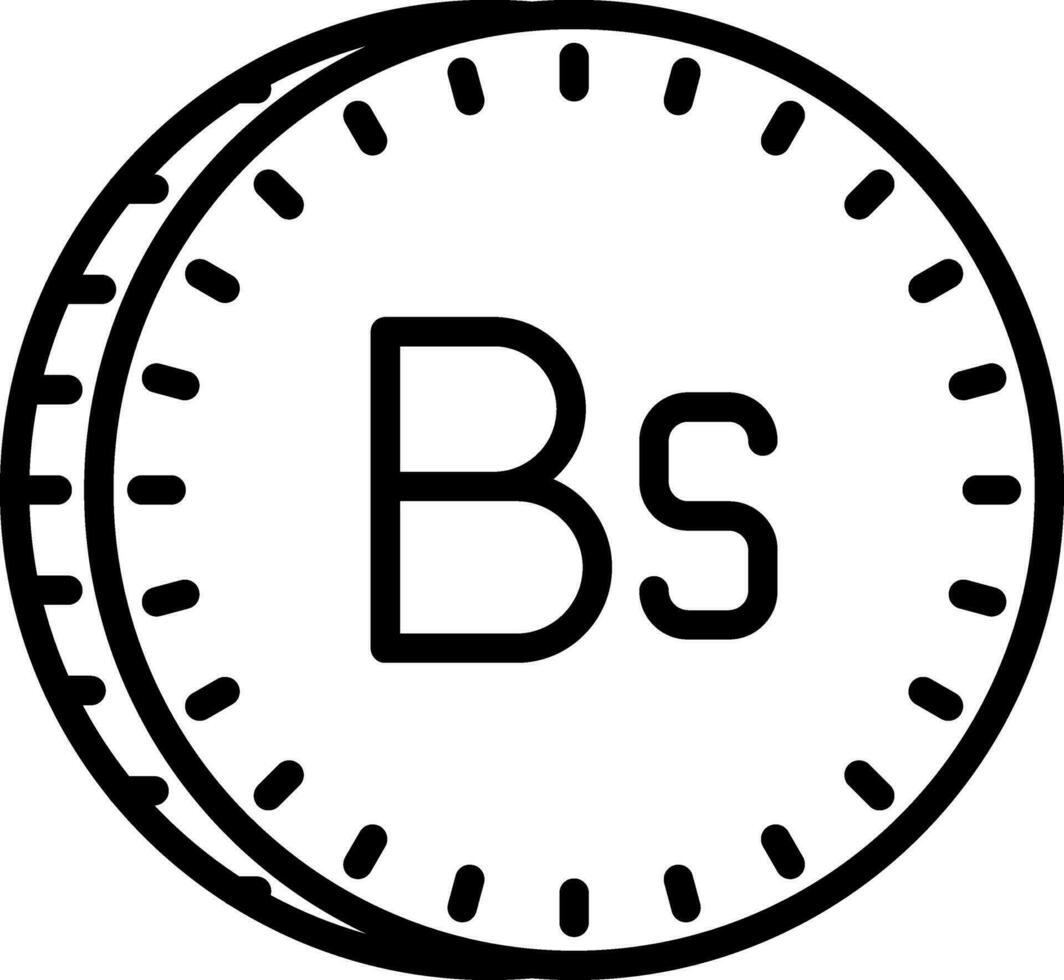 boliviano vecteur icône conception
