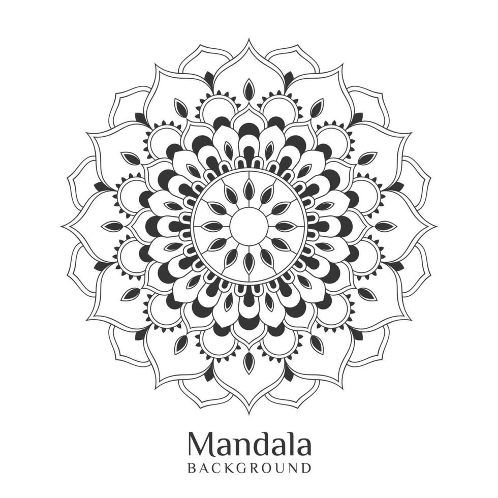 magnifique direct mandala Contexte vecteur