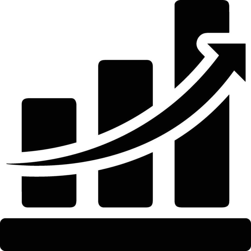 croissance affaires icône symbole vecteur image. illustration de le le progrès contour infographie stratégie développement conception image