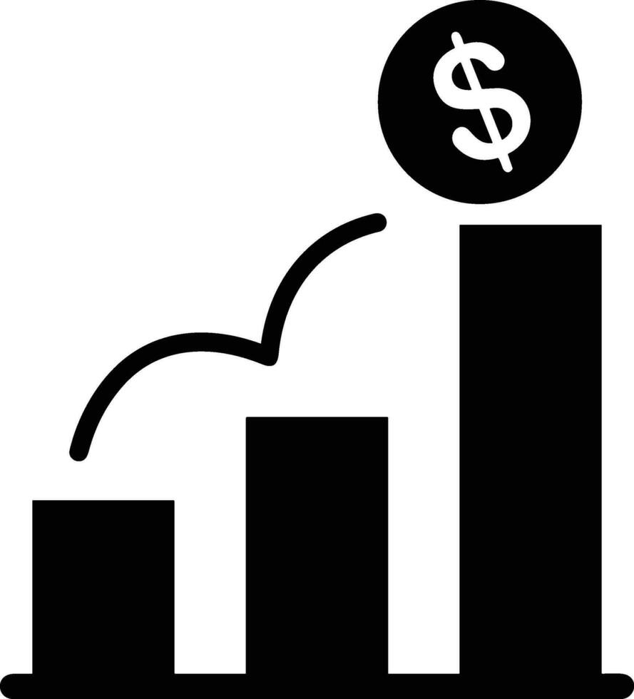 croissance affaires icône symbole vecteur image. illustration de le le progrès contour infographie stratégie développement conception image