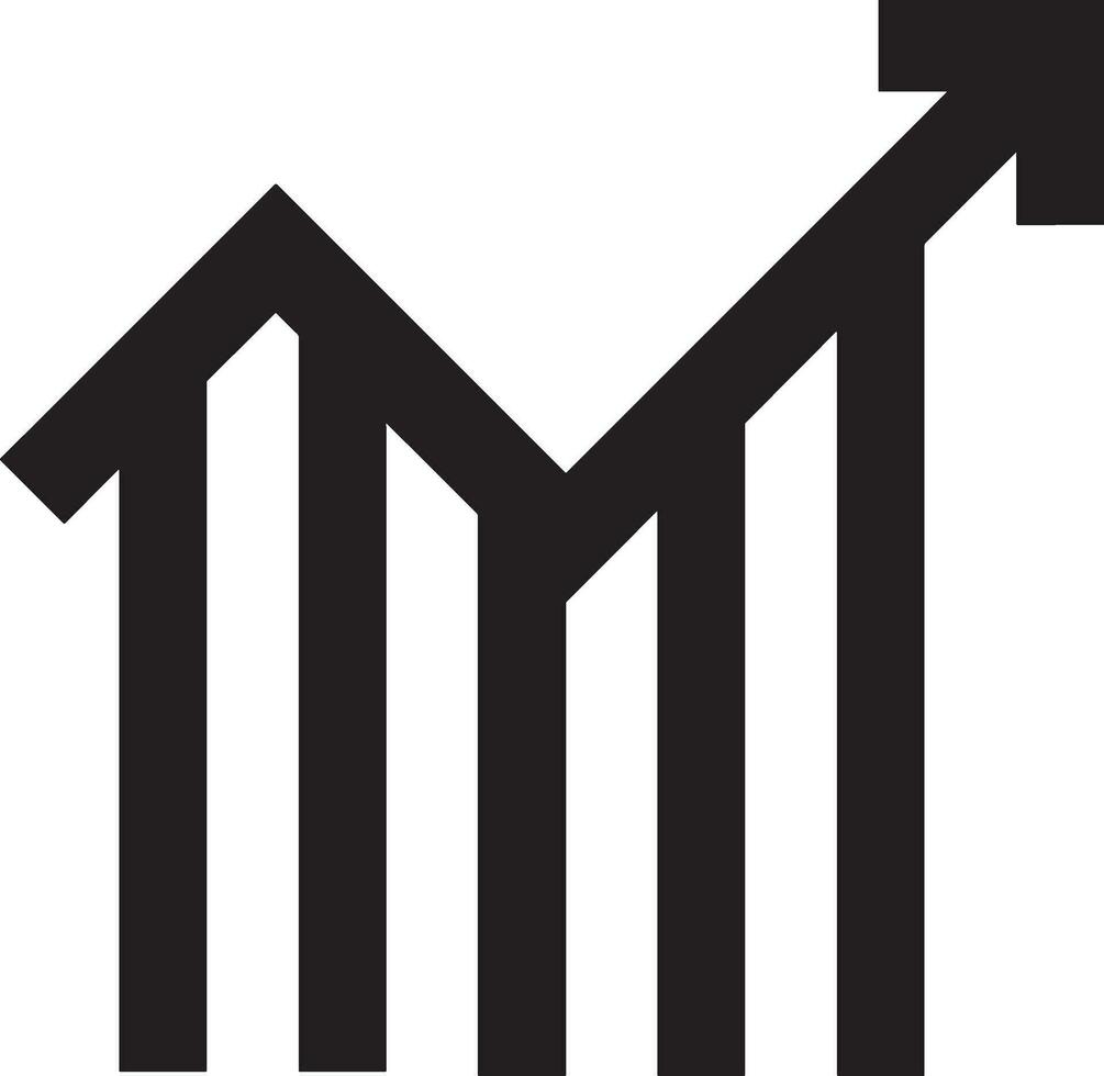 croissance affaires icône symbole vecteur image. illustration de le le progrès contour infographie stratégie développement conception image