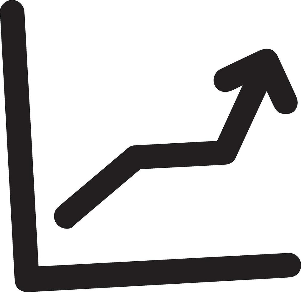 croissance affaires icône symbole vecteur image. illustration de le le progrès contour infographie stratégie développement conception image