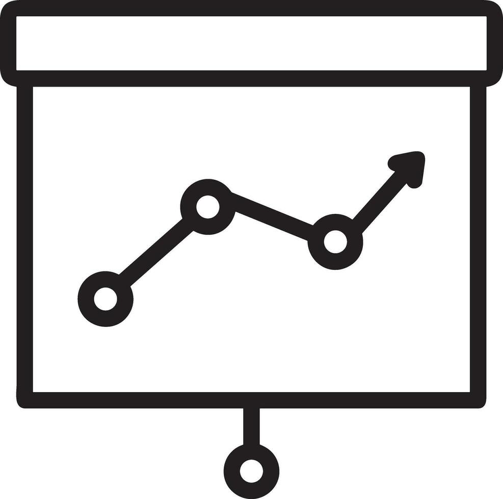 croissance affaires icône symbole vecteur image. illustration de le le progrès contour infographie stratégie développement conception image