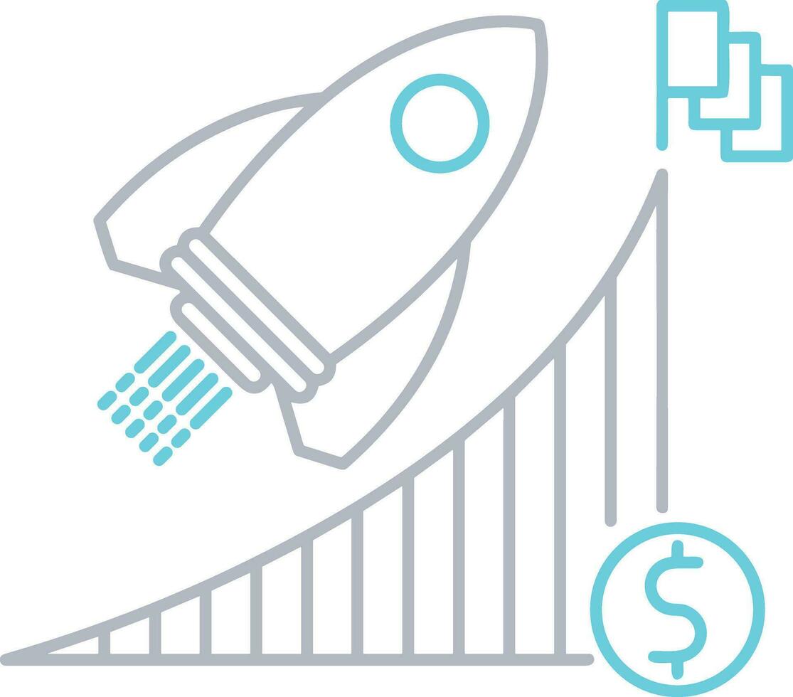 croissance affaires icône symbole vecteur image. illustration de le le progrès contour infographie stratégie développement conception image