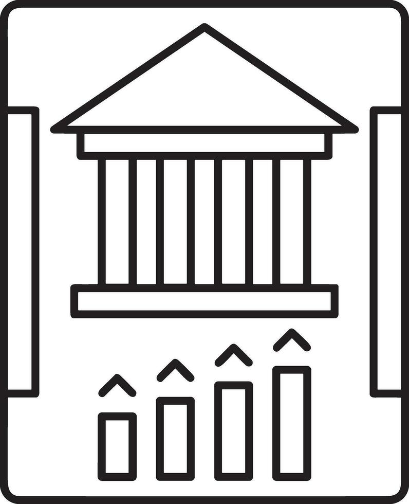 croissance affaires icône symbole vecteur image. illustration de le le progrès contour infographie stratégie développement conception image