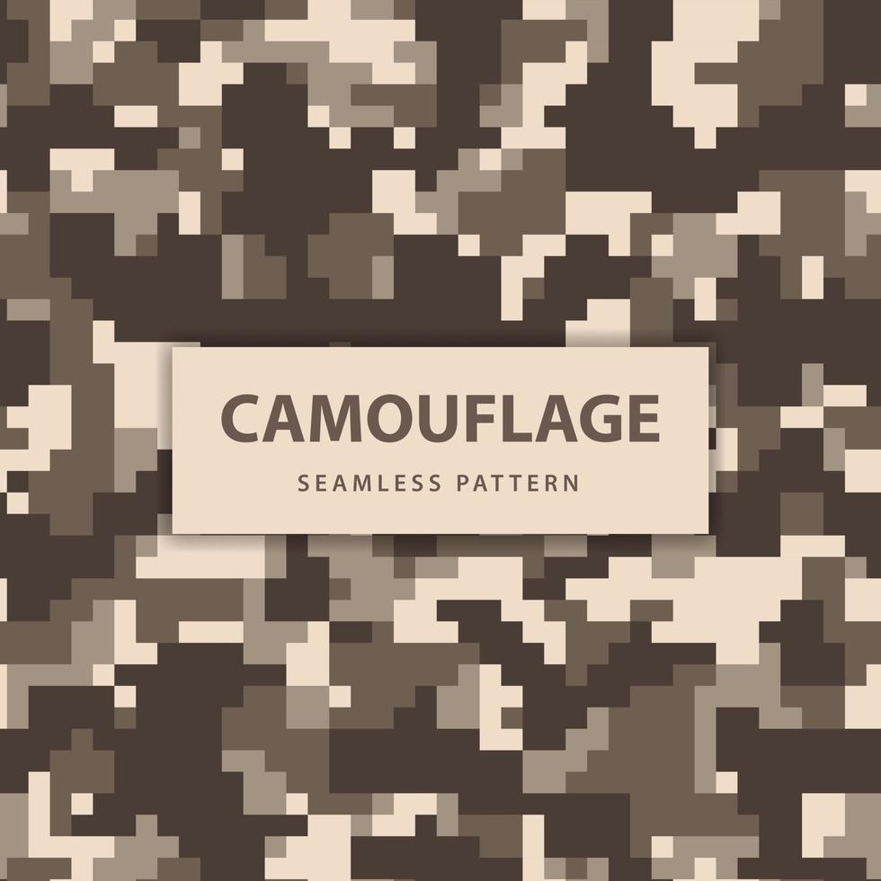 modèle sans couture de camouflage de pixel militaire et militaire vecteur