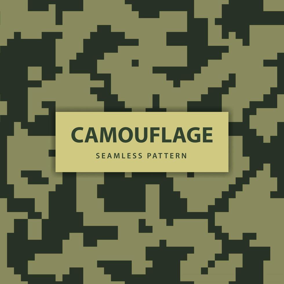 modèle sans couture de camouflage de pixel militaire et militaire vecteur