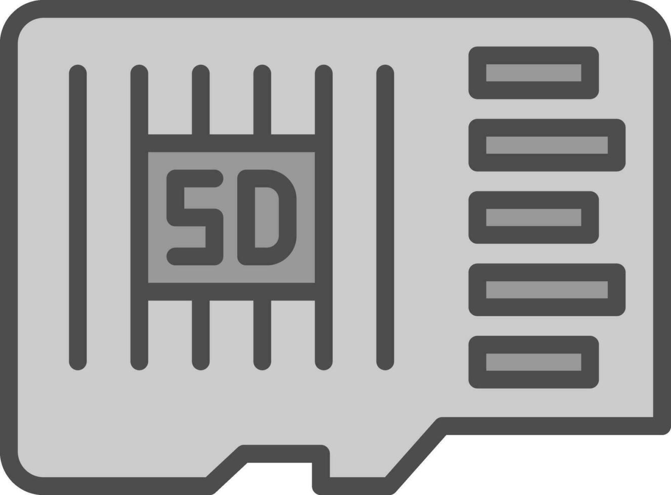 conception d'icône de vecteur de carte sd