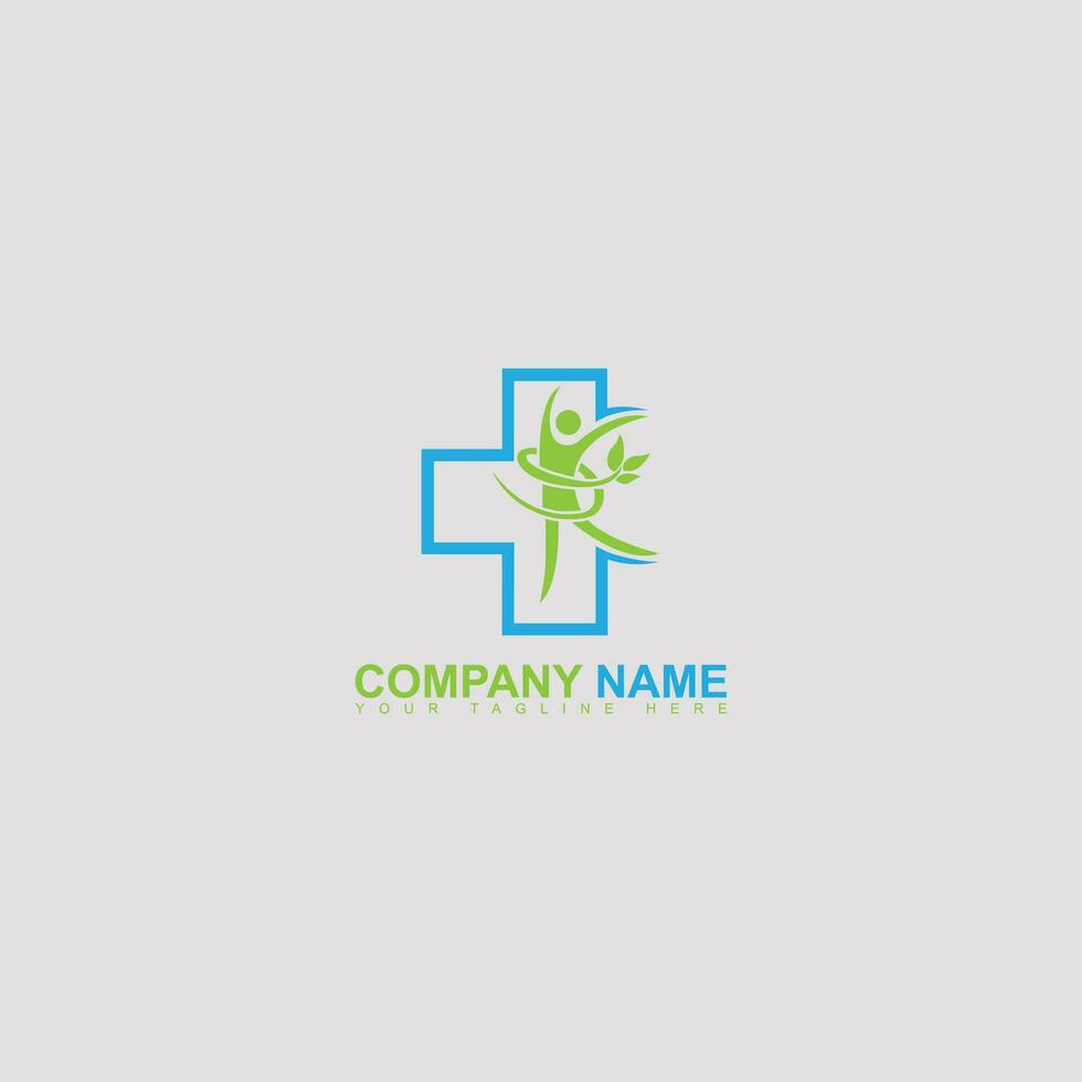 médical plus feuille Facile logo adapté pour votre entreprise logo ou hôpital logo vecteur