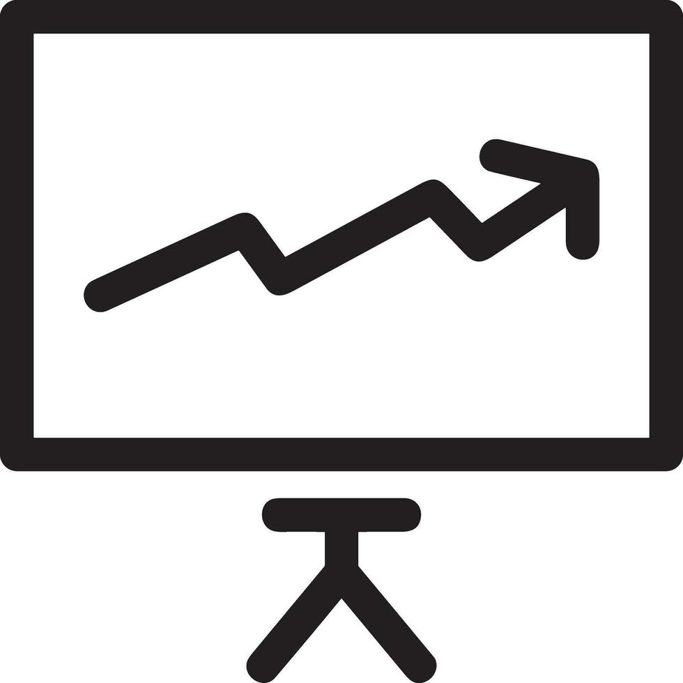 croissance affaires icône symbole vecteur image. illustration de le le progrès contour infographie stratégie développement conception image