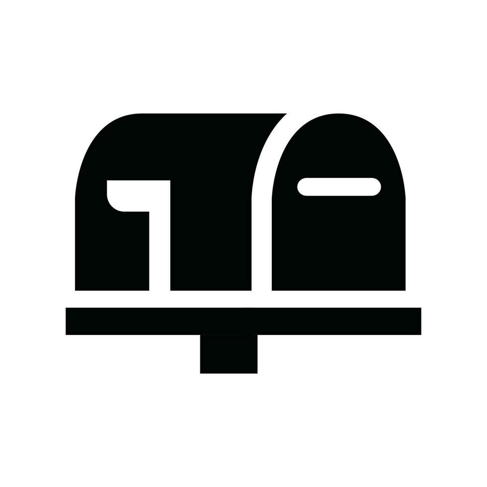 vecteur courrier boîte icône logo vecteur conception modèle