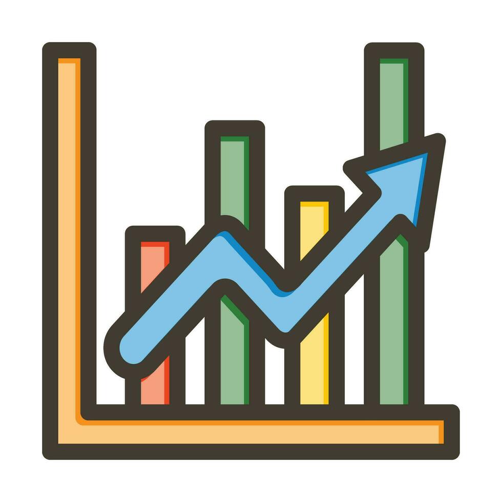 ligne graphique vecteur épais ligne rempli couleurs icône pour personnel et commercial utiliser.