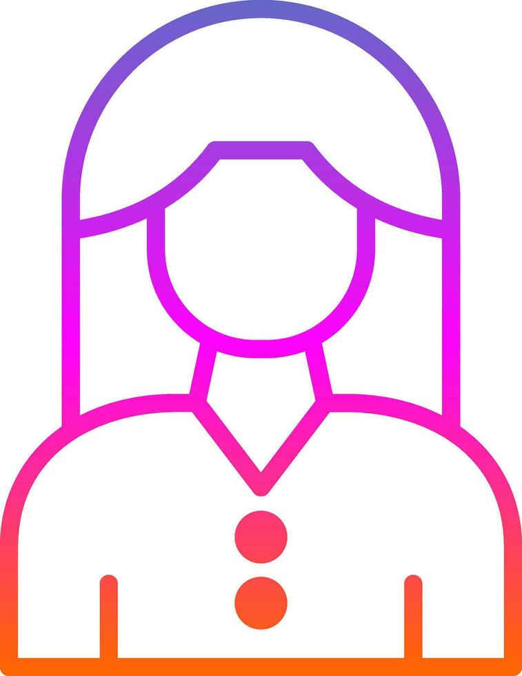 conception d'icône de vecteur de femme