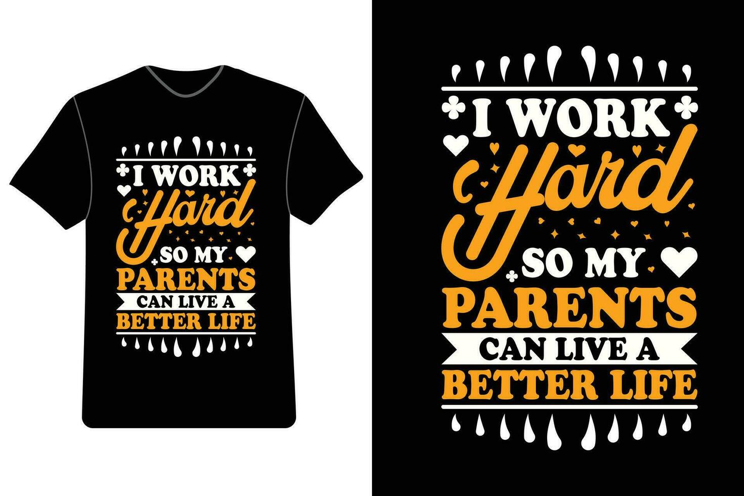 Parents journée T-shirt conception, l'amour mon Parents engrenage, Parents journée cadeau des idées, famille l'amour tee-shirts, maman et papa appréciation. vecteur