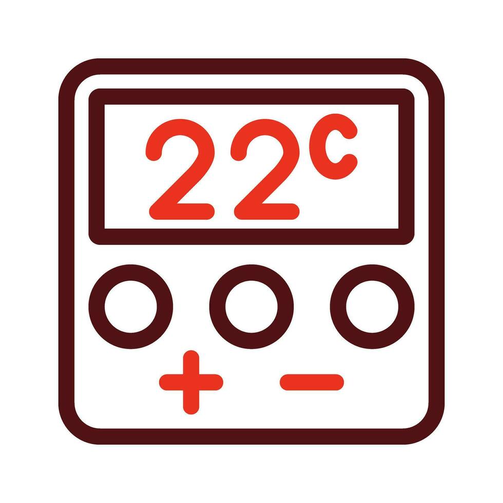 thermostat vecteur épais ligne deux Couleur Icônes pour personnel et commercial utiliser.