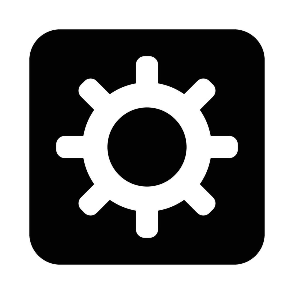 application réglages vecteur glyphe icône pour personnel et commercial utiliser.