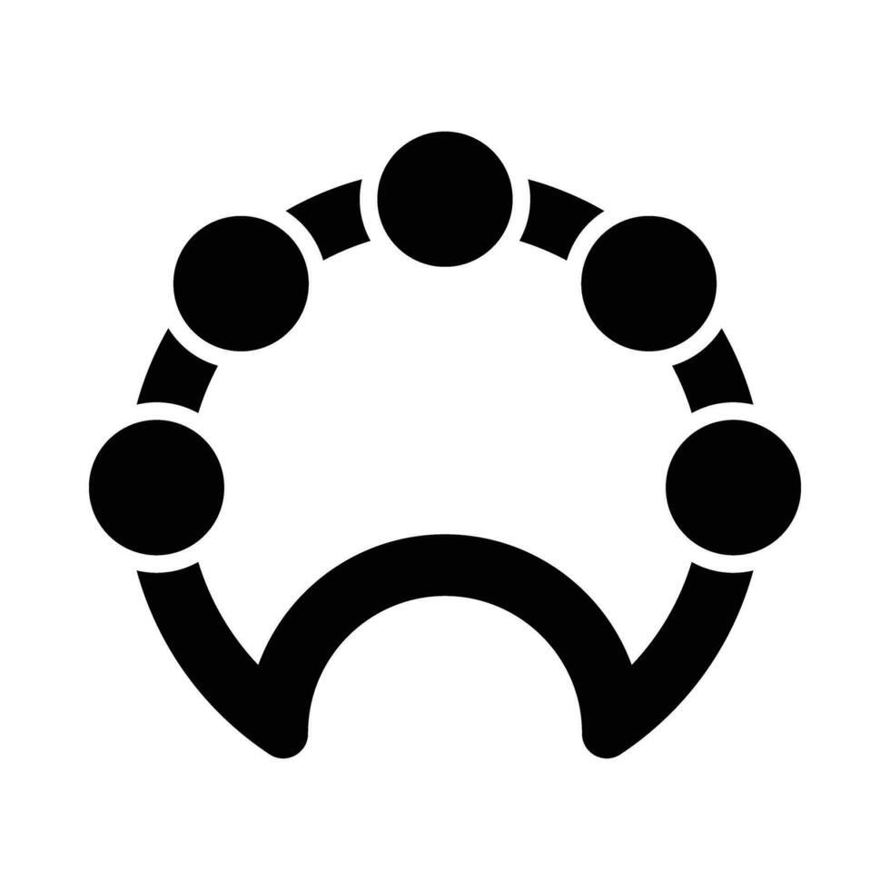tambourin vecteur glyphe icône pour personnel et commercial utiliser.