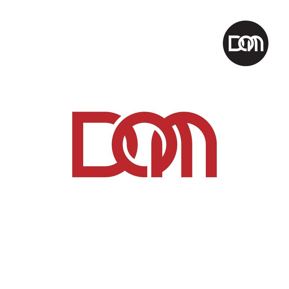 lettre dom monogramme logo conception vecteur