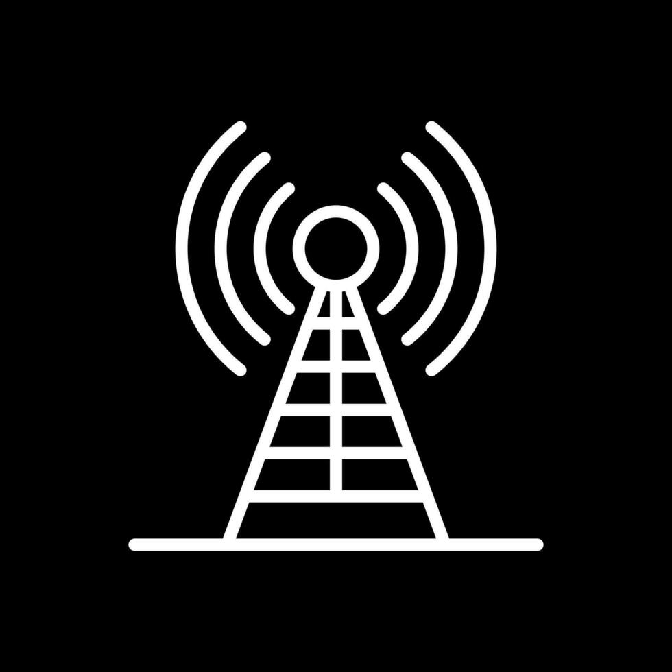 radio antenne vecteur icône conception