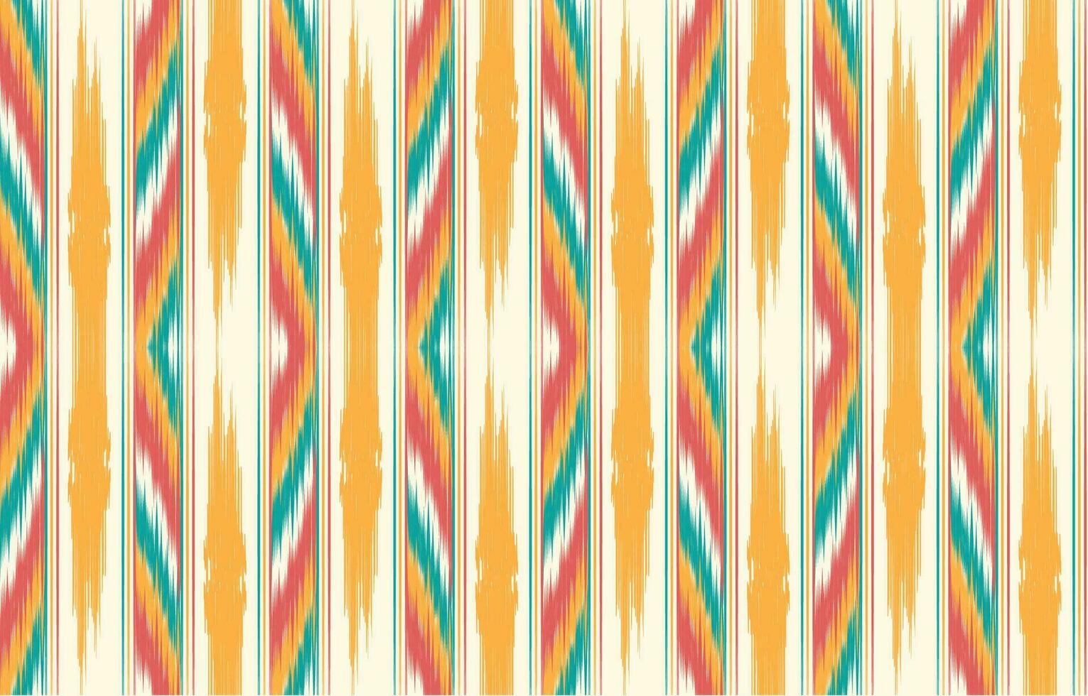 ethnique abstrait ikat art. aztèque ornement imprimer. géométrique ethnique modèle sans couture Couleur Oriental. conception pour Contexte ,rideau, tapis, fond d'écran, vêtements, emballage, batique, vecteur illustration.