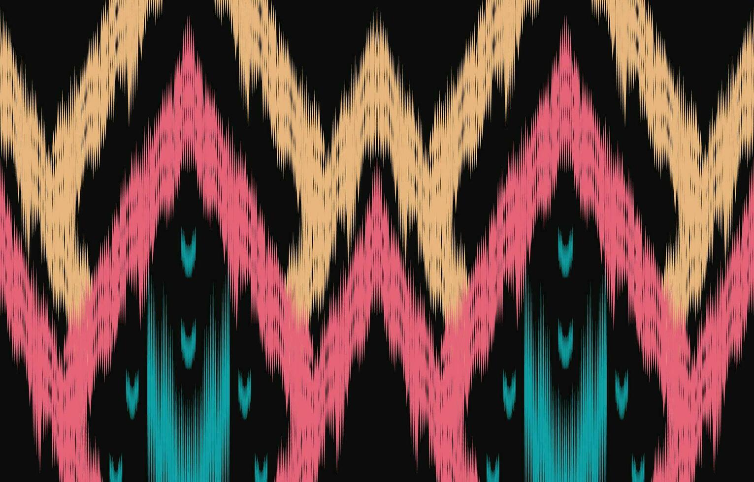 ethnique abstrait ikat art. aztèque ornement imprimer. géométrique ethnique modèle sans couture Couleur Oriental. conception pour Contexte ,rideau, tapis, fond d'écran, vêtements, emballage, batique, vecteur illustration.