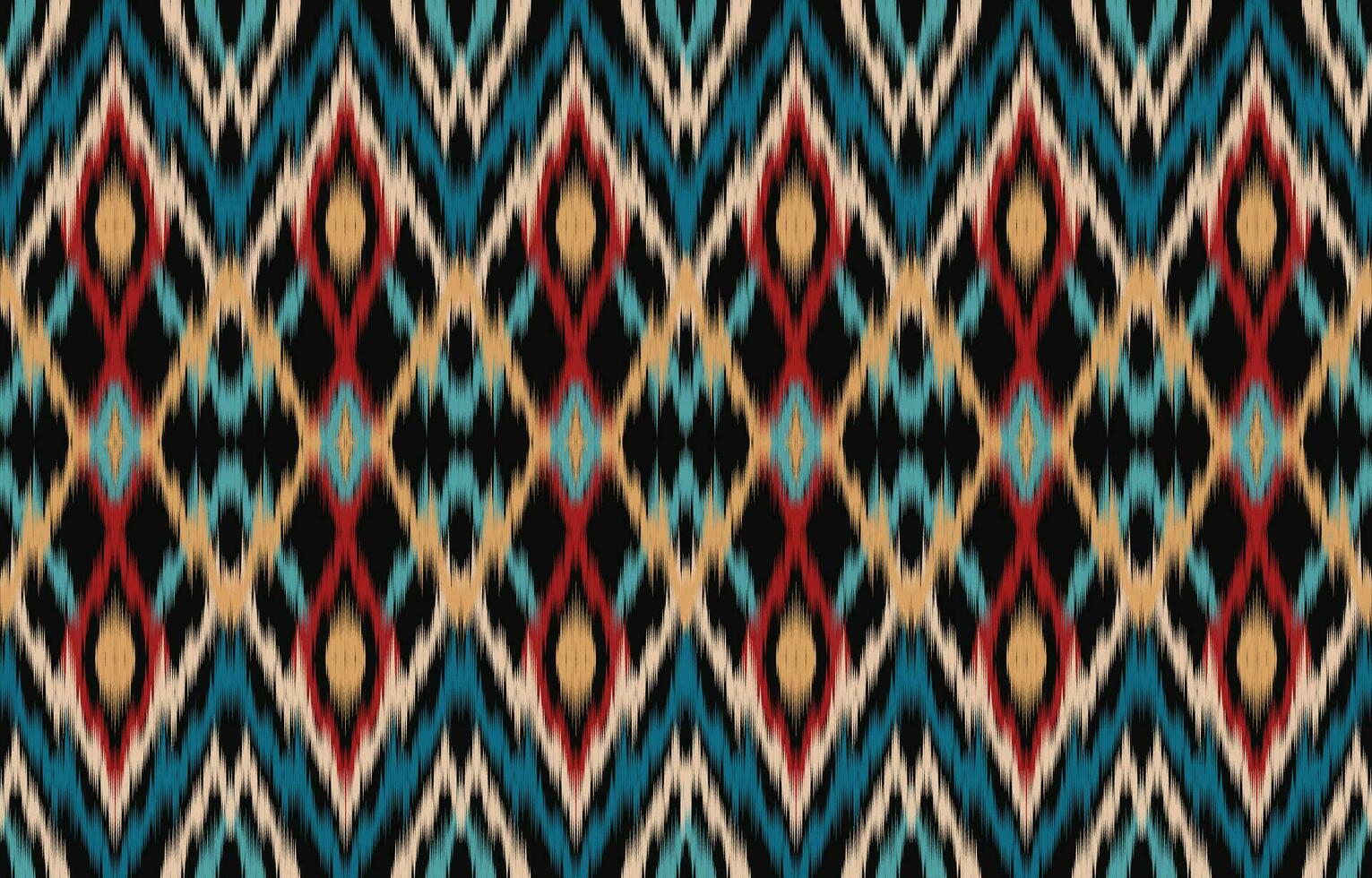 ethnique abstrait ikat art. aztèque ornement imprimer. géométrique ethnique modèle sans couture Couleur Oriental. conception pour Contexte ,rideau, tapis, fond d'écran, vêtements, emballage, batique, vecteur illustration.