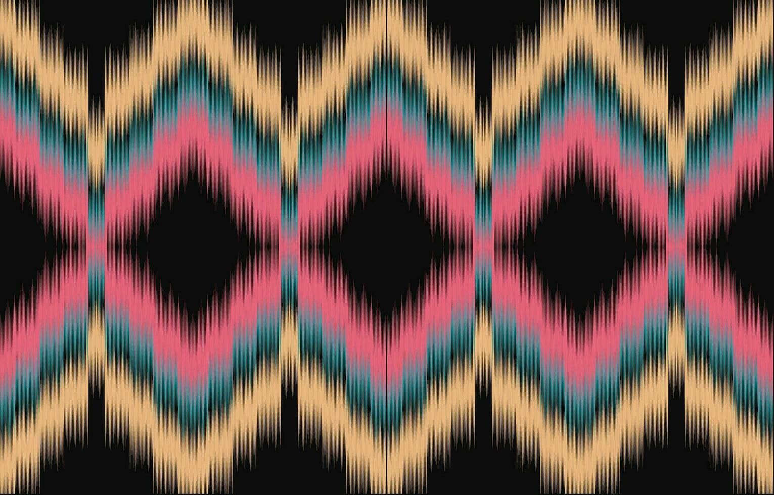 ethnique abstrait ikat art. aztèque ornement imprimer. géométrique ethnique modèle sans couture Couleur Oriental. conception pour Contexte ,rideau, tapis, fond d'écran, vêtements, emballage, batique, vecteur illustration.