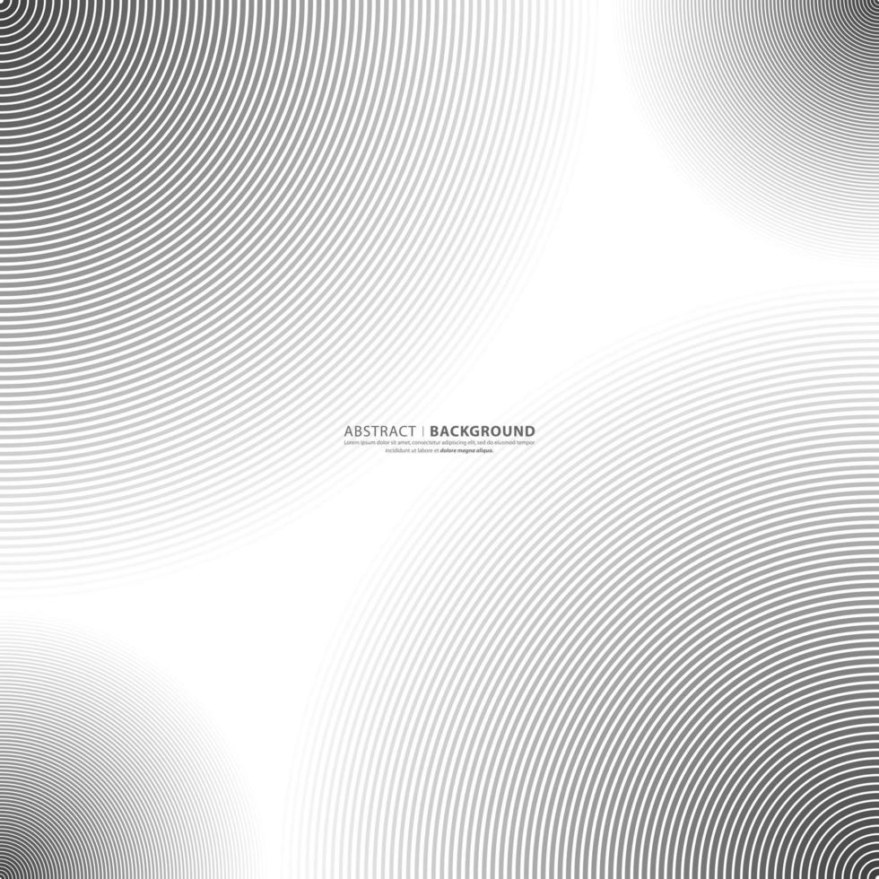 bague de couleur noir et blanc motif cercle abstrait. illustration vectorielle abstraite pour onde sonore, graphique monochrome. vecteur