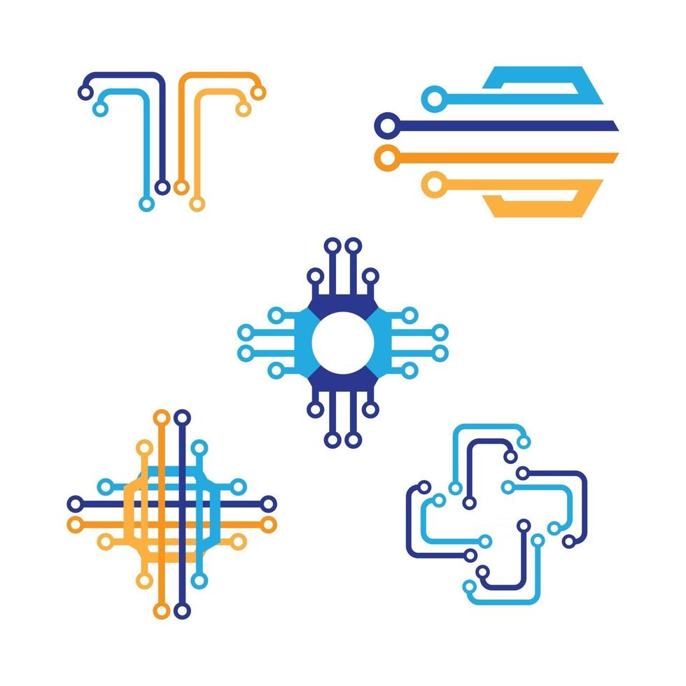 illustration d'images de logo de technologie vecteur