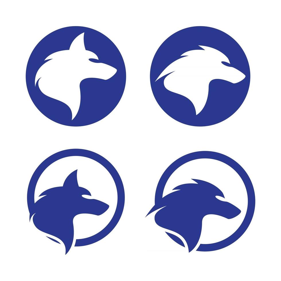 images de logo de loup vecteur