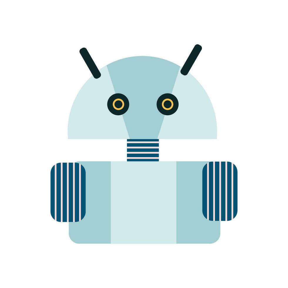 chatbot et numérique cyborg, ai bot personnage Android, vecteur