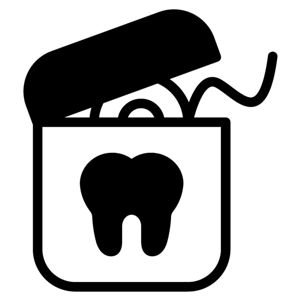 soie dentaire icône illustration vecteur