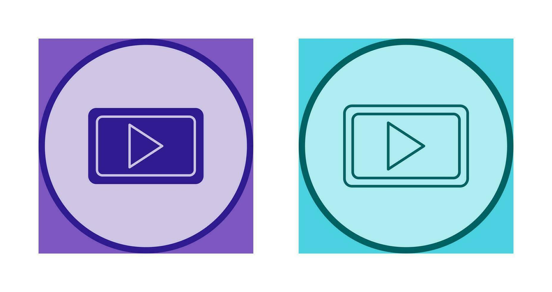 icône de vecteur de communication vidéo unique