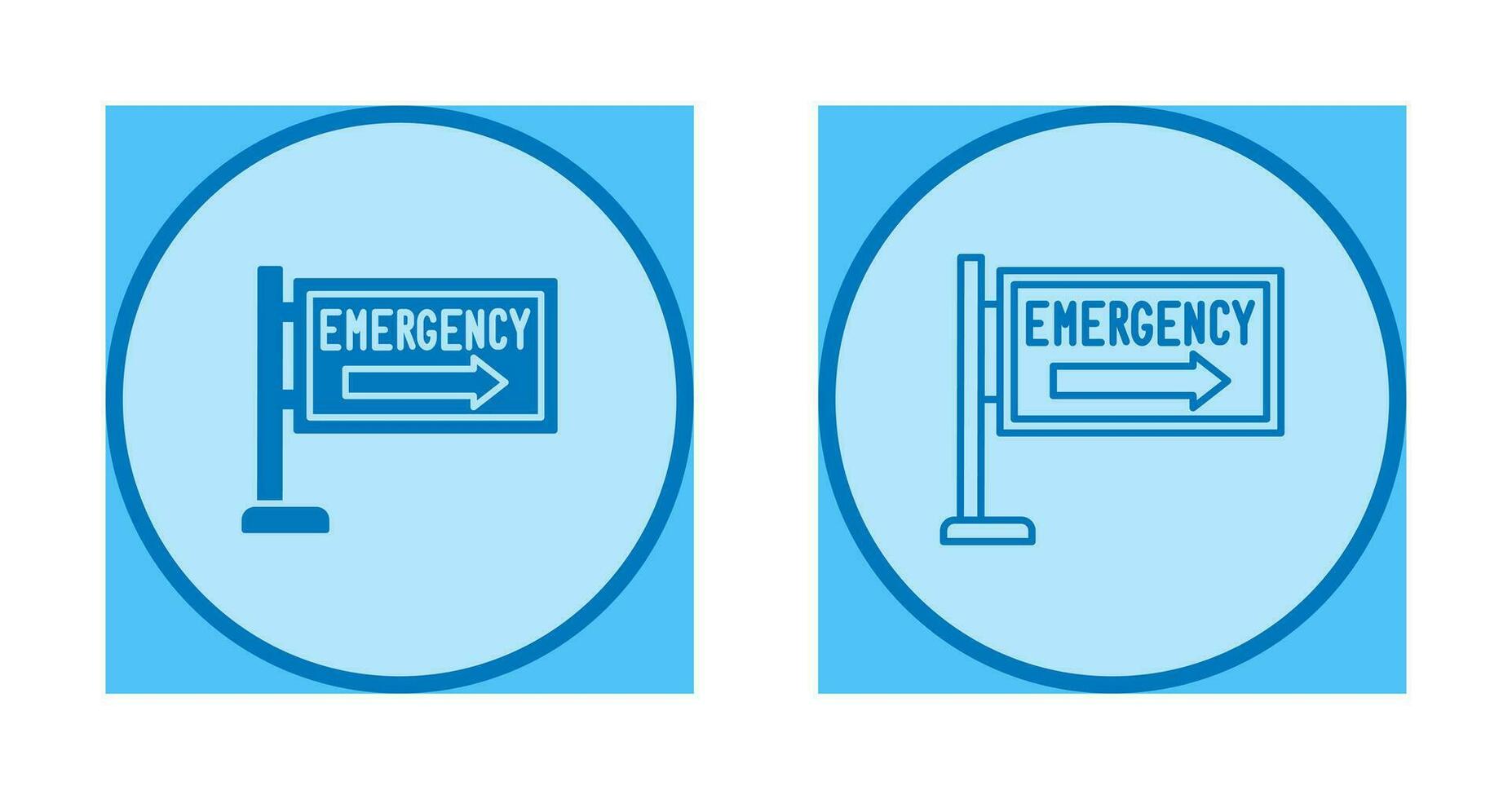 icône de vecteur de signe d'urgence