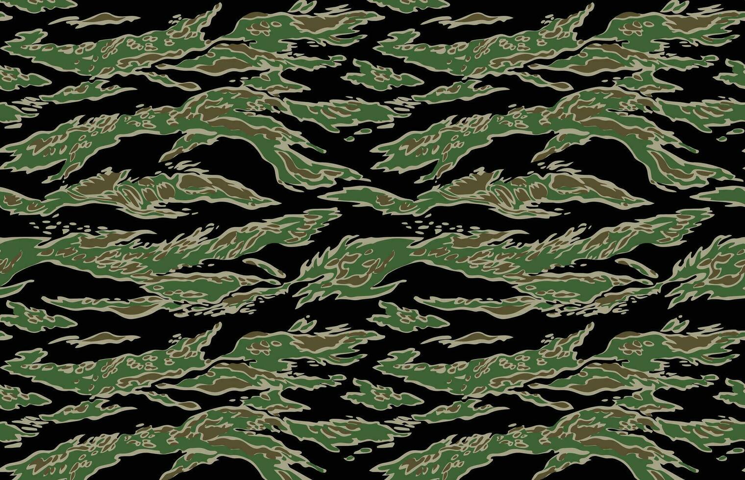 rayure tigrée camouflage vecteur modèle